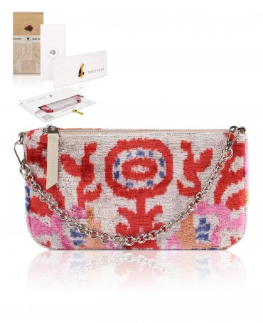 Шелковый (Бахмаль) Клатч-конверт-папка-косметичка (S) TURMERIC MISTERIUM! THINY_TURMERIC MISTERIUM!